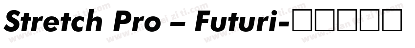 Stretch Pro – Futuri字体转换